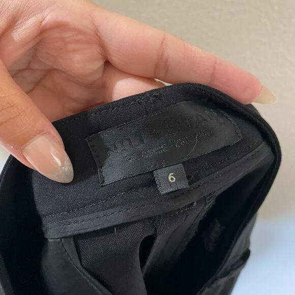Nili Lotan Virgin Wool Black Capri Pants sz 6 - Picture 4 of 8